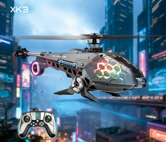 XK3 4-Kanal Einzelpropeller RC-Helikopter
