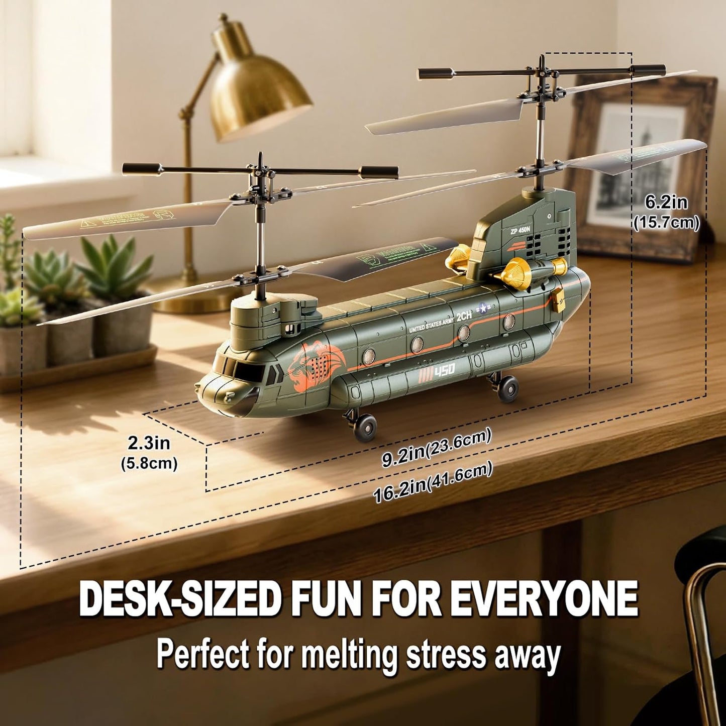 XK5 CH-47 Chinook Helicopter RTF Green